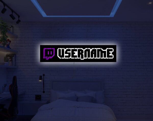 Custom Gamer Tag Neon Light – Personalized LED Sign for Gamers | Perfect for Gaming Rooms & Streamer Setups