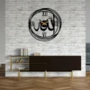 Islamic Wall Clock Allah(SWT), Wooden Large Wall Clock, Modern Islamic Art - Image 2