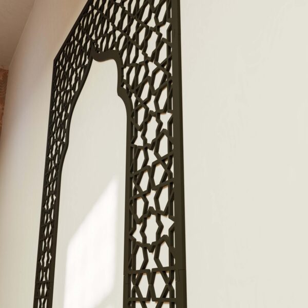 Mihrab Islamic Wall Art Mihrab Ramadan Decor Muslim Prayer Room Moroccan Wood Decorative Panel Eid Mubarak Gift - Image 3