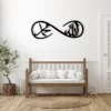 Allah & Mohammed Wall Art – Timeless Arabic Calligraphy Art for Her, Islamic Eternity Collection Gift for Prayer Rooms & Muslim Home Decor - Image 2