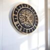 First Kalimah Islamic Wall Art & Clock – Handcrafted Arabic Calligraphy Decor for Prayer Rooms, Eid Gifts & Muslim Home Decor - Image 2
