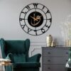 Islamic Alif Waw Large Wall Clock – Handcrafted Wooden Islamic Clock with Arabic Calligraphy for Modern Muslim Home Decor & Prayer Rooms - Image 4